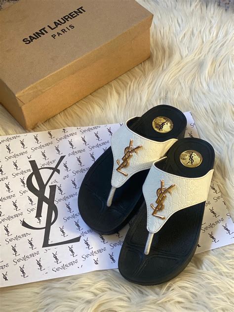 ysl flip flops.